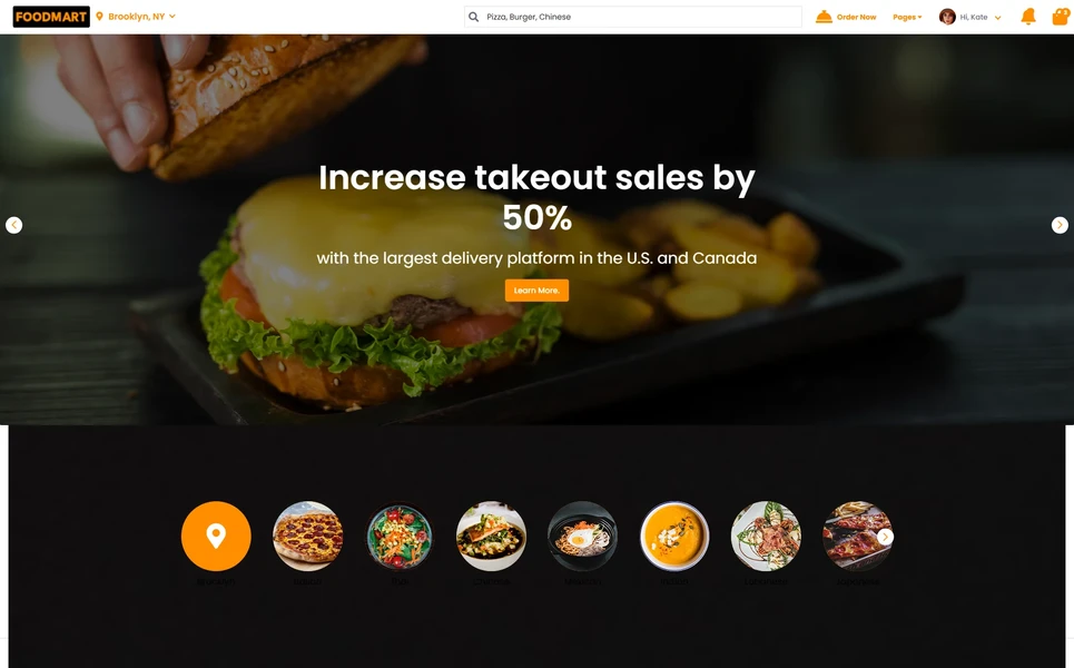 Foodmart — Restaurant WordPress Theme