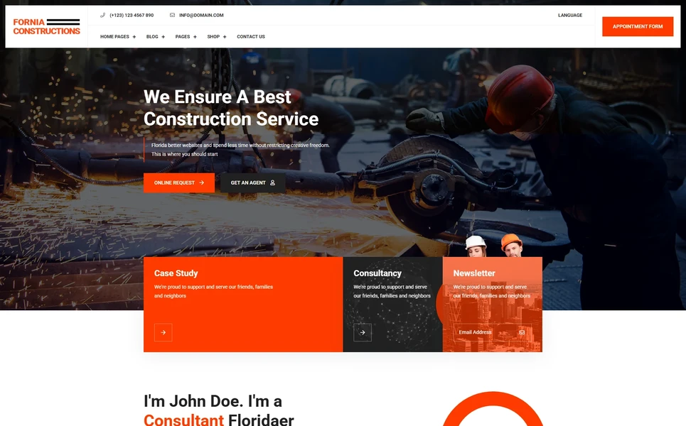 Fornia — Business Angular Template