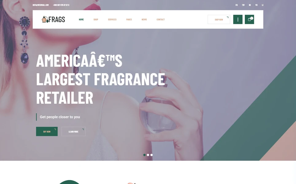 Fragz — Perfume PHP Website Template
