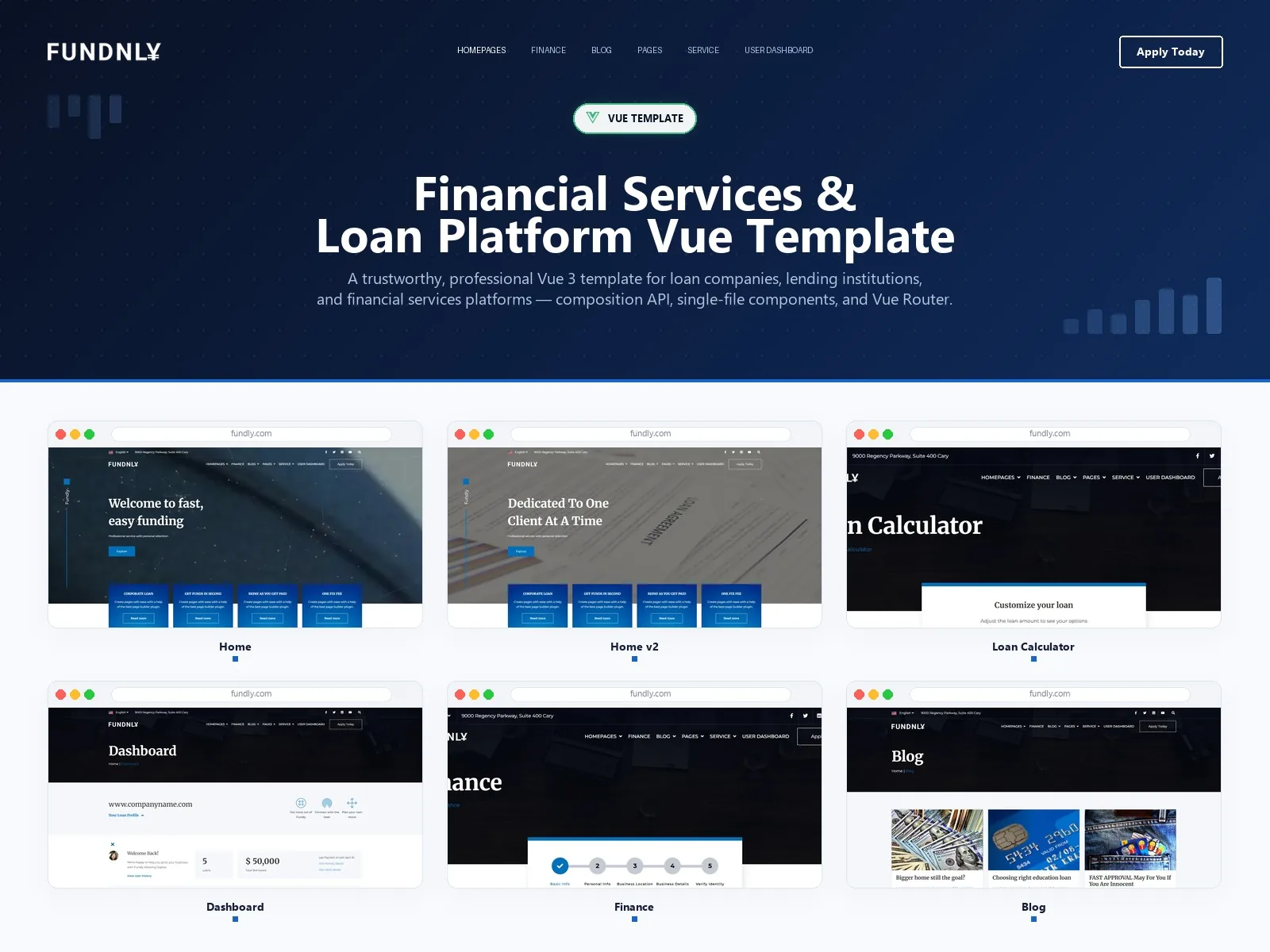 Fundly — Charity Vue.js Template