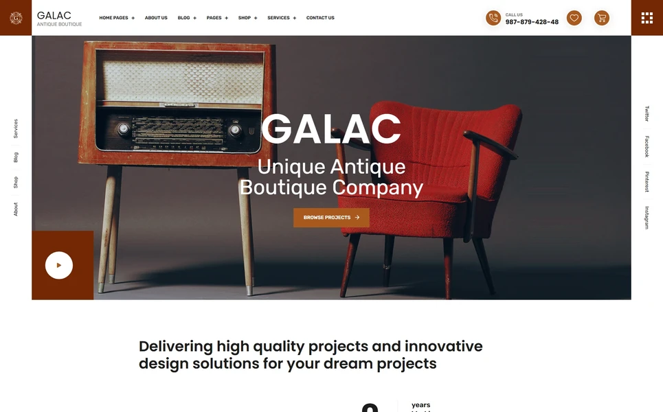 Galac — Space Angular Template