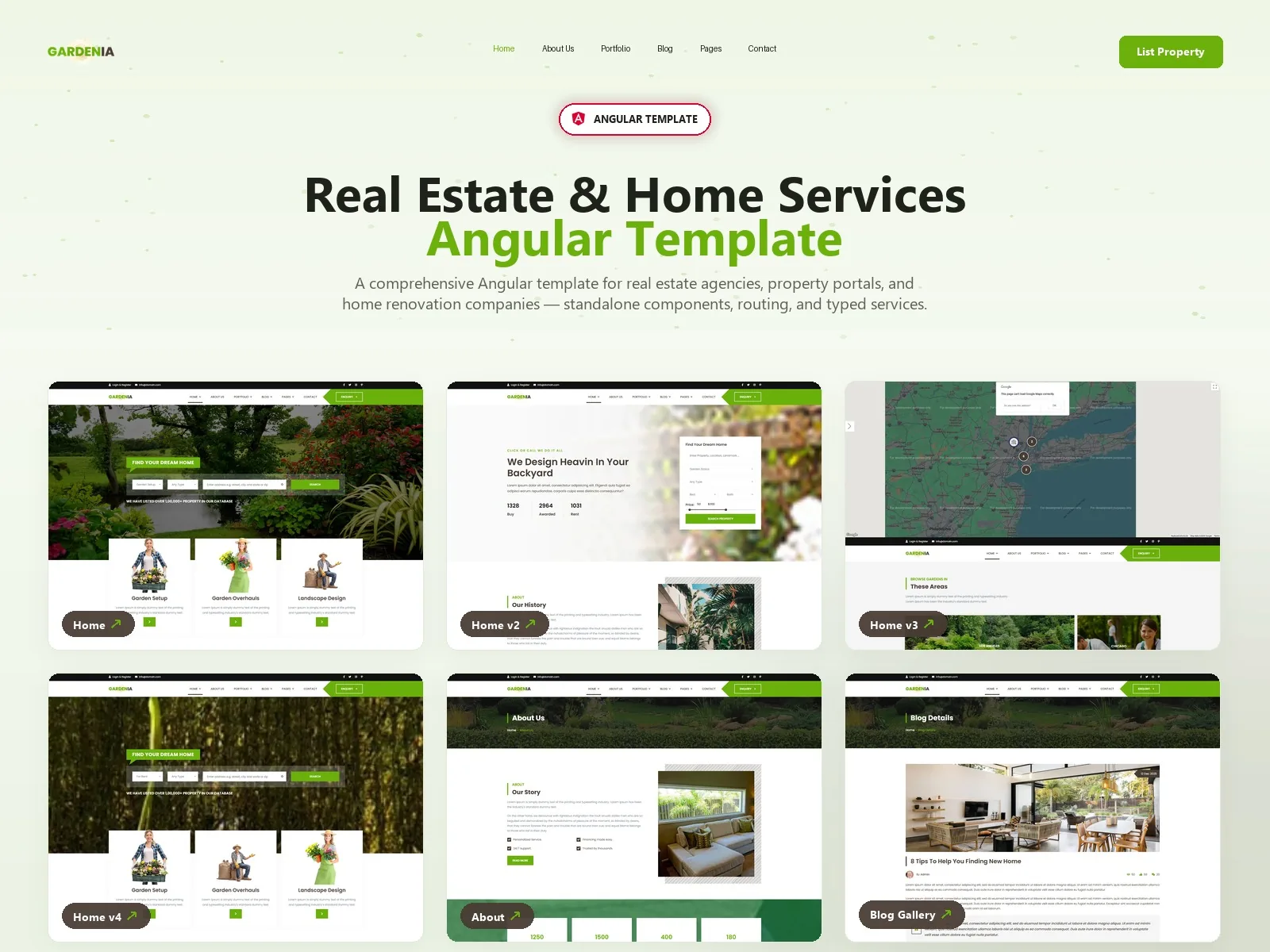 Gardenia — Real Estate Angular Template