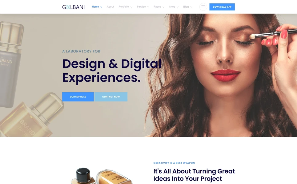 Golbani — Design Agency WordPress Theme