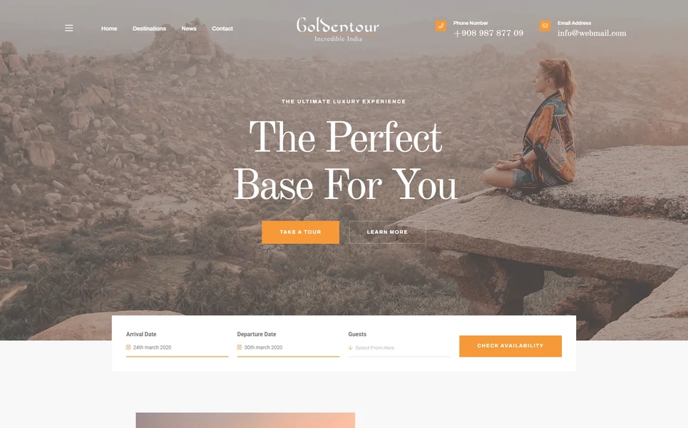 Goldentour — Tours Vue.js Template