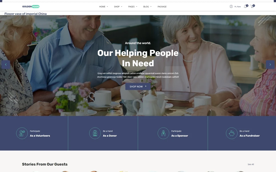 Goldenyears — Charity — Ai Smart Website