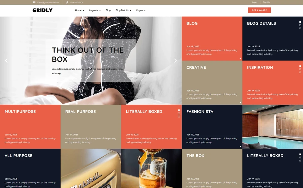 Gridly — Grid WordPress Theme