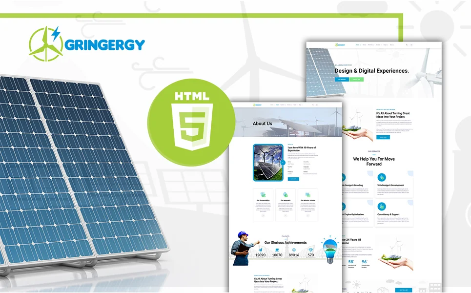 Grinenergy — Solar Energy HTML5 Template
