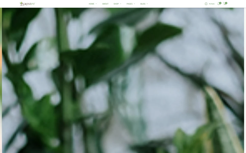 Grinify — Plants Store Angular Template