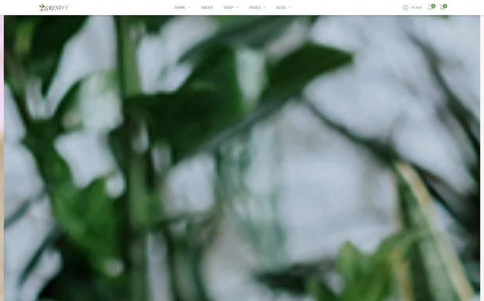 Grinify — Plants Store React JS Template