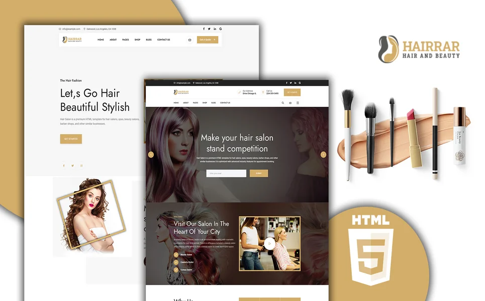 Hairrar — Hair Salon HTML5 Template