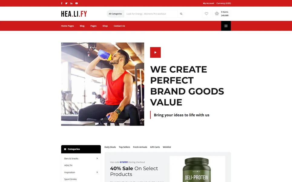 Healify — Health React JS Template