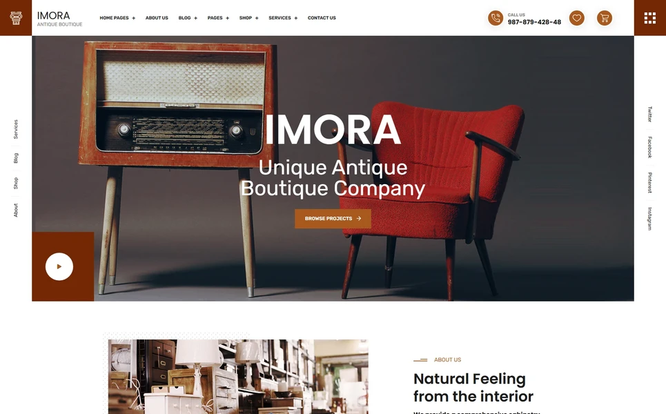 Imora — Interior HTML5 Template