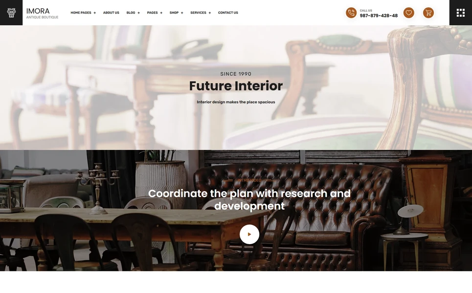 Imora — Interior PHP Website Template