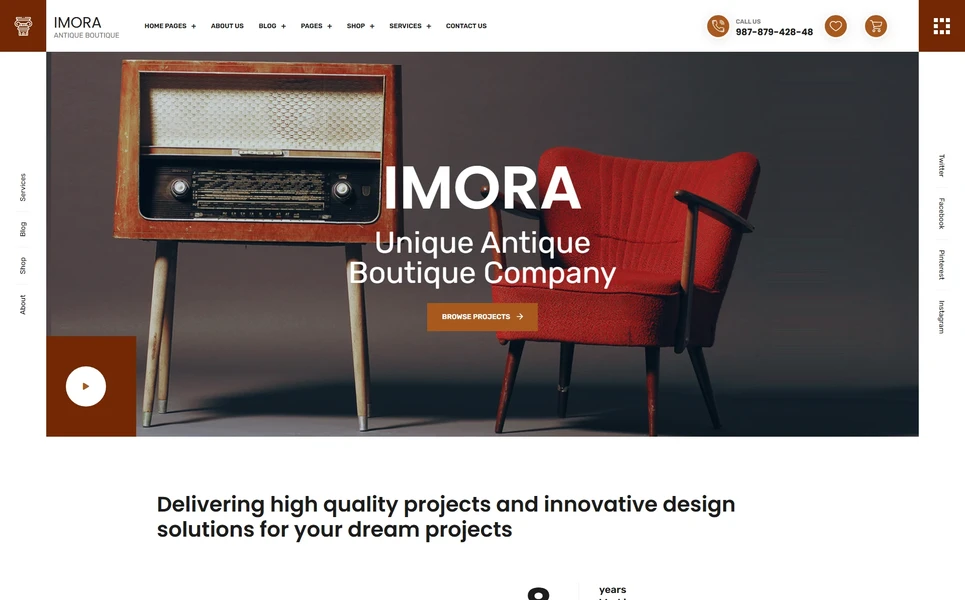 Imora — Interior WordPress Theme