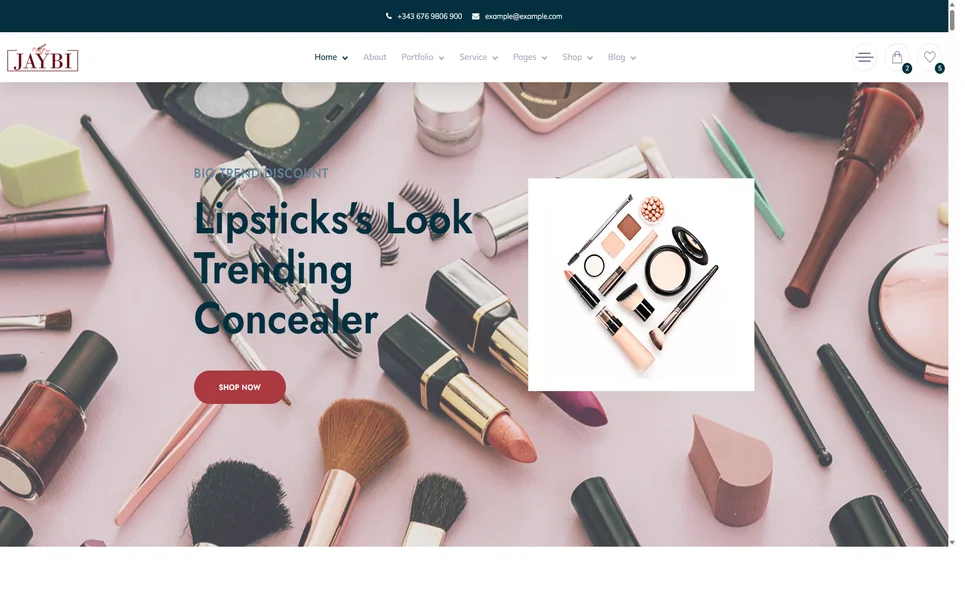 Jaybi — Cosmetics React JS Template