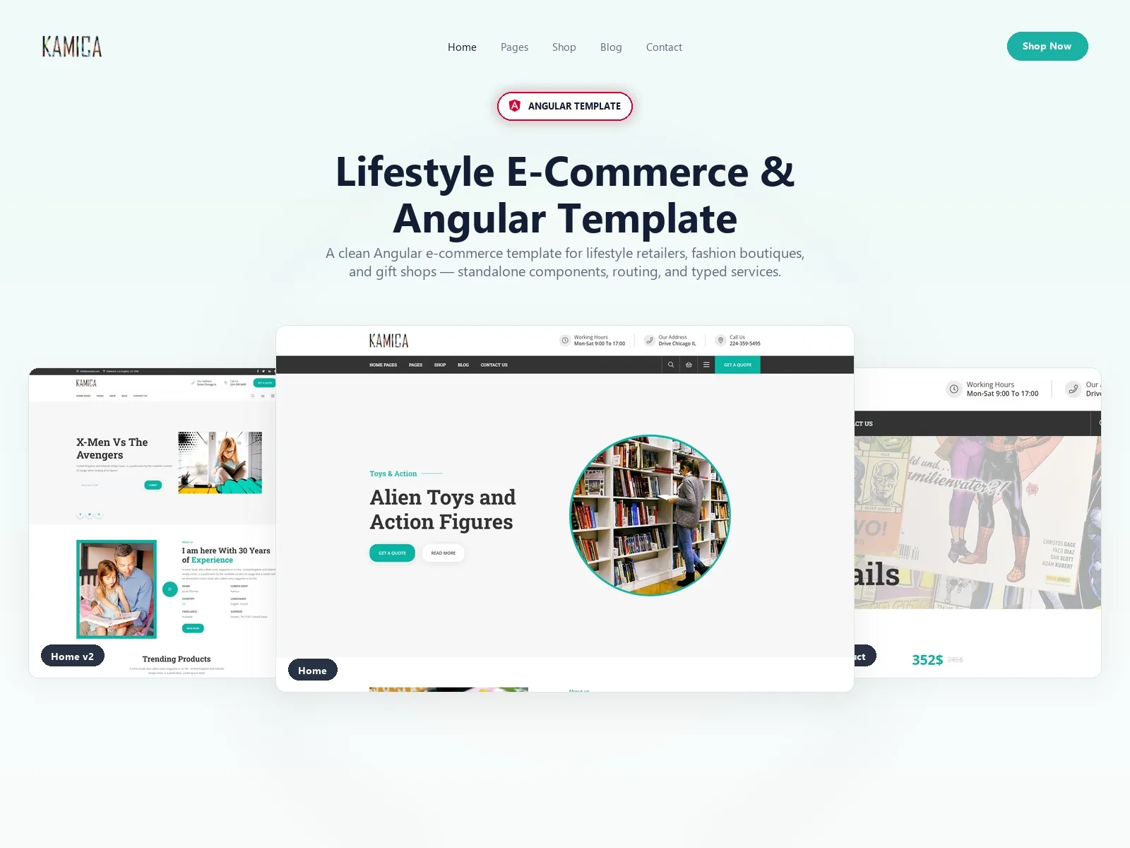 Kamica — Camera Angular Template