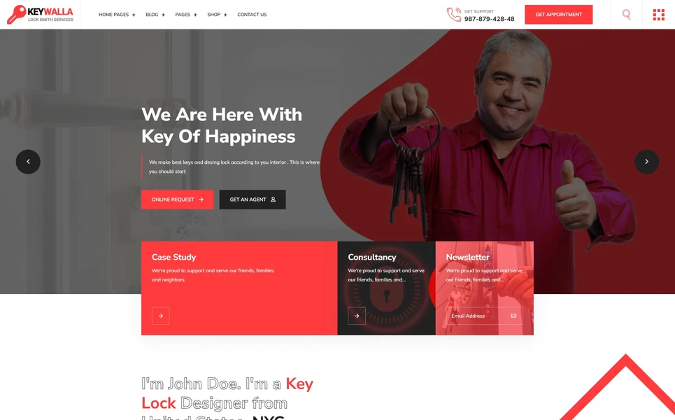 Keywalla — Business React JS Template