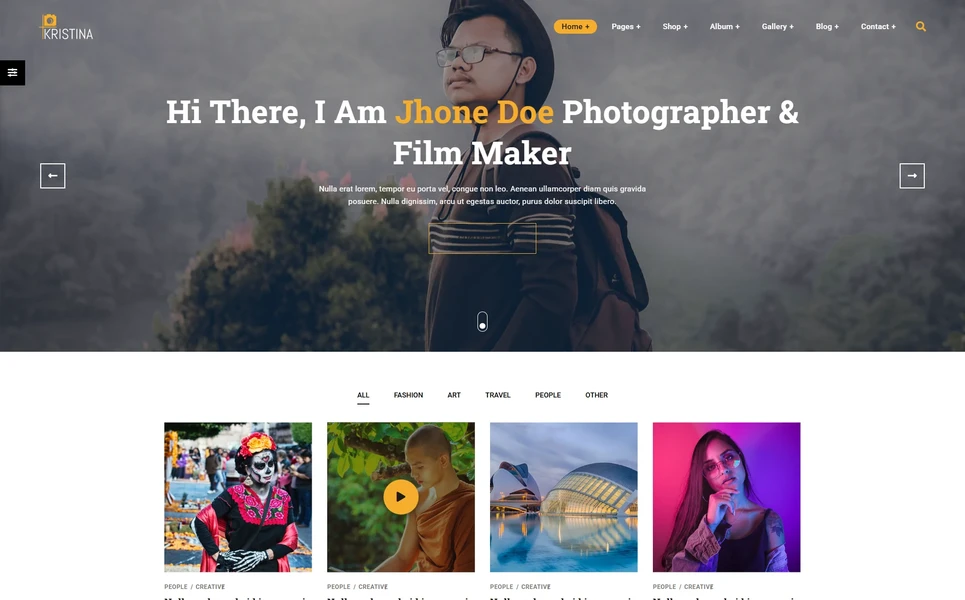 Kristina — Portfolio Angular Template