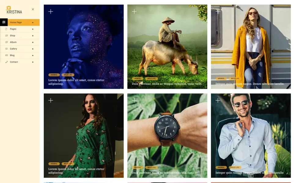 Kristina — Portfolio HTML5 Template