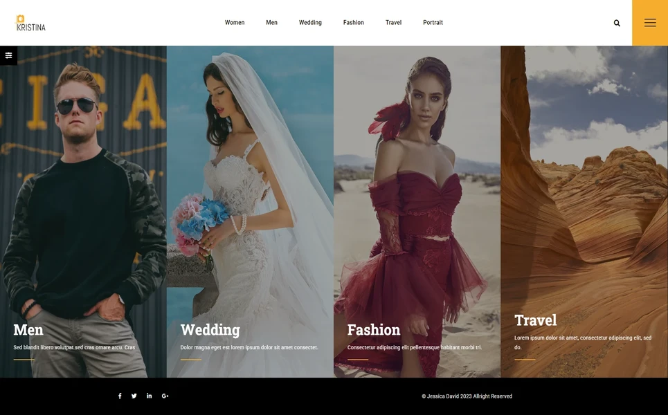 Kristina — Portfolio React JS Template