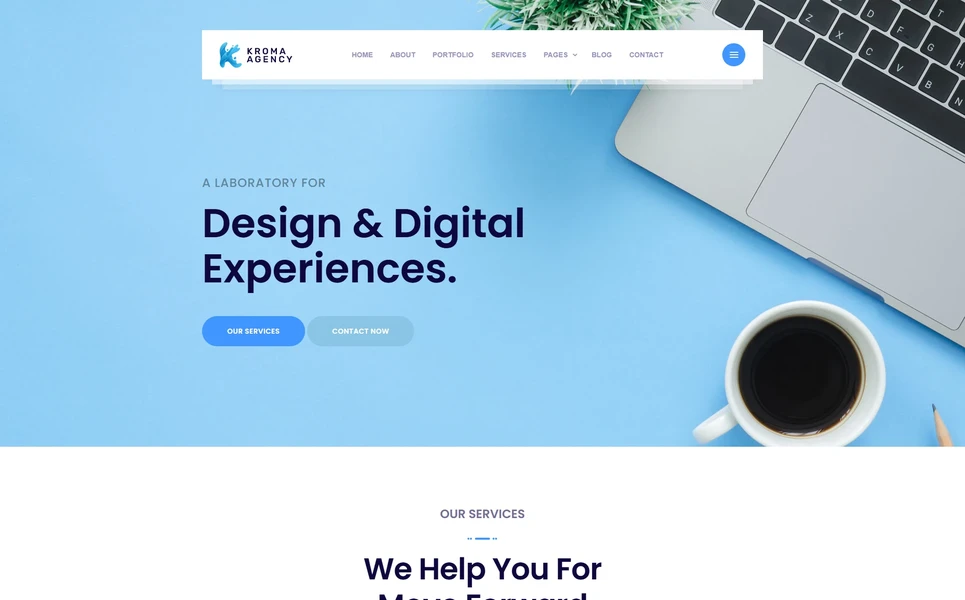 Kroma — Design Agency Vue.js Template