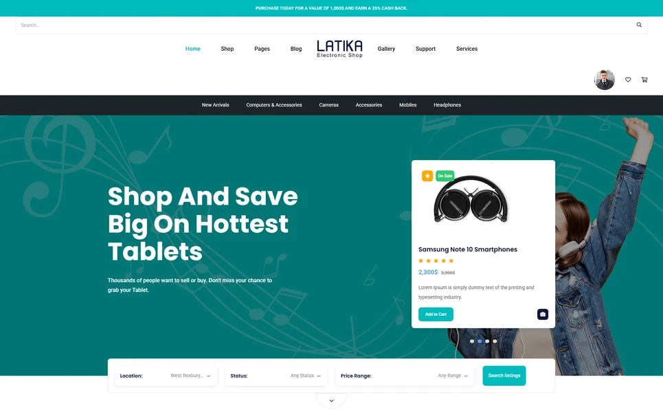 Latika — Electronics HTML5 Template