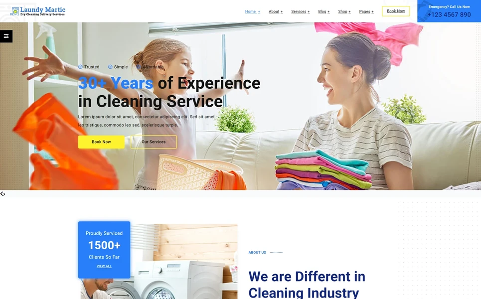Laundry-Matic — Laundry Vue.js Template