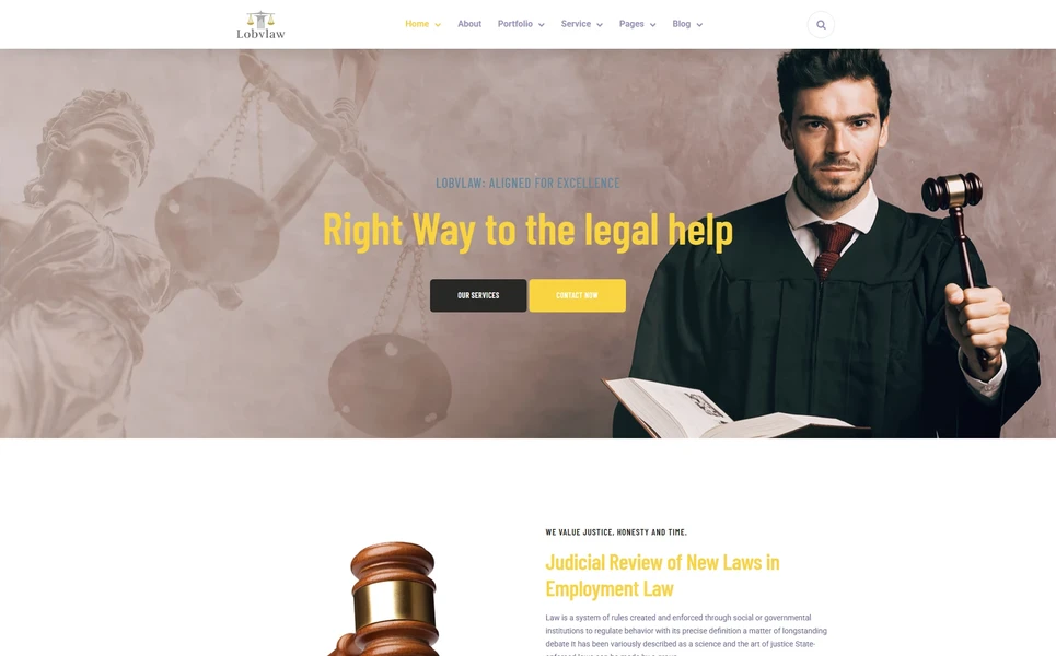 Lobylaw — Law Firm Angular Template
