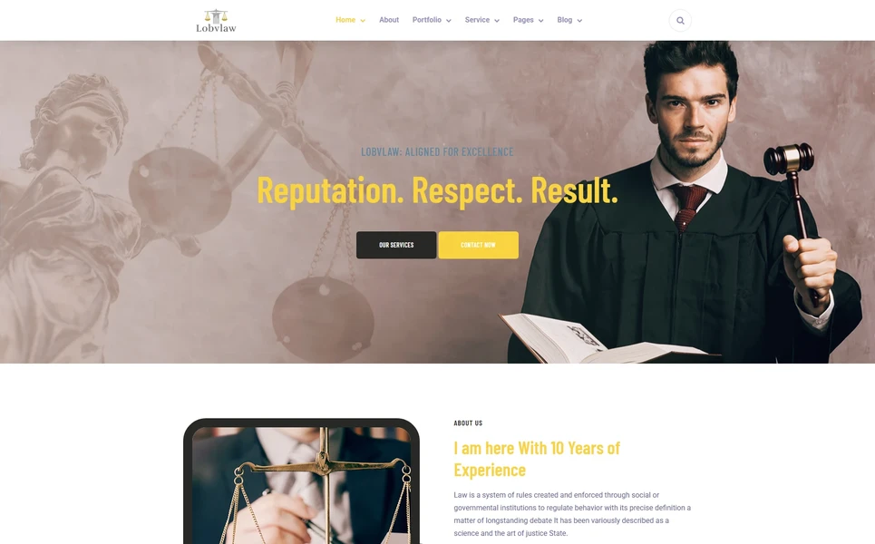 Lobylaw — Law Firm React JS Template