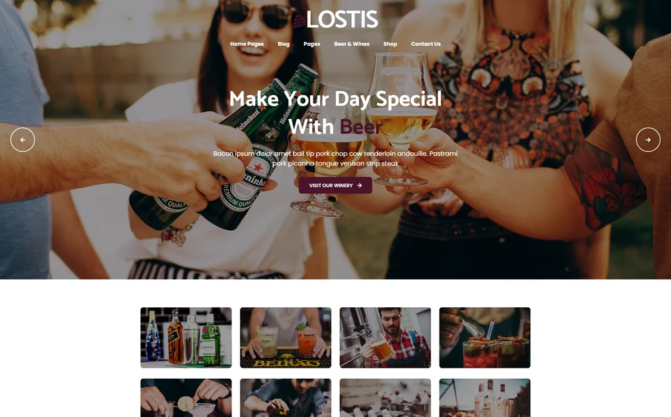 Lostis — Events React JS Template