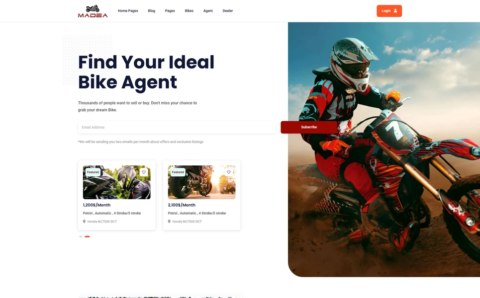 Madza — Automotive React JS Template