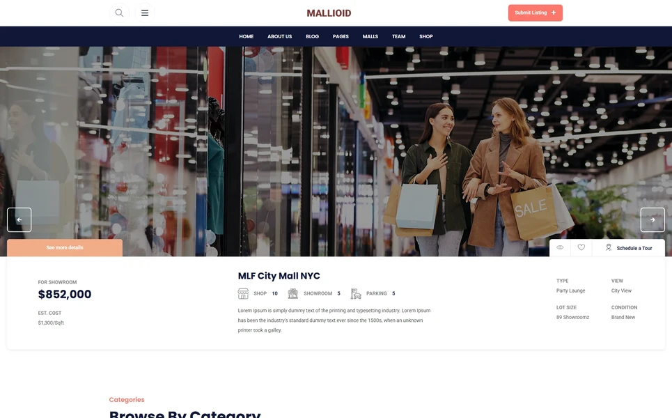 Malloid — Shopping Mall — Ai Smart Website