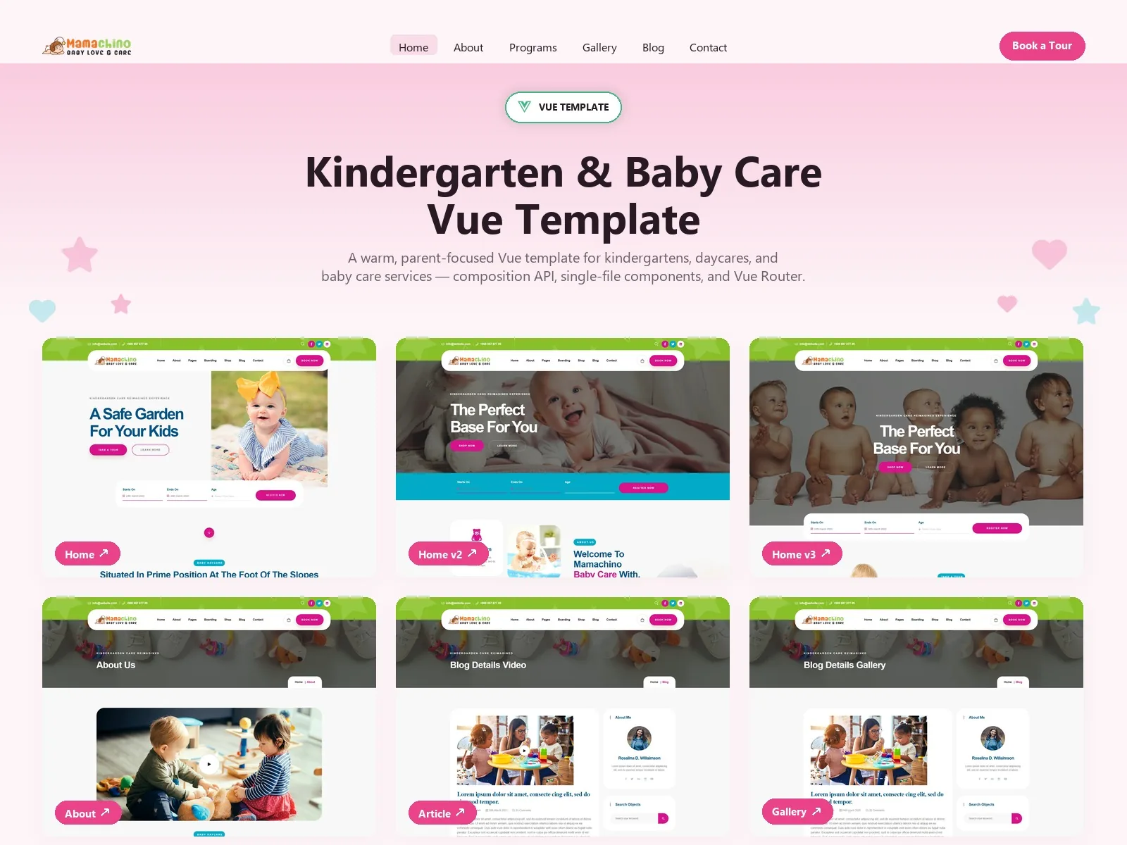 Mamachino — Garden Vue.js Template