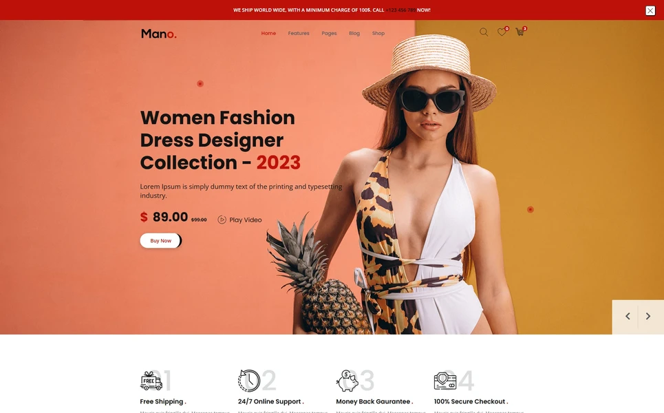 Mano — Fashion PHP Website Template