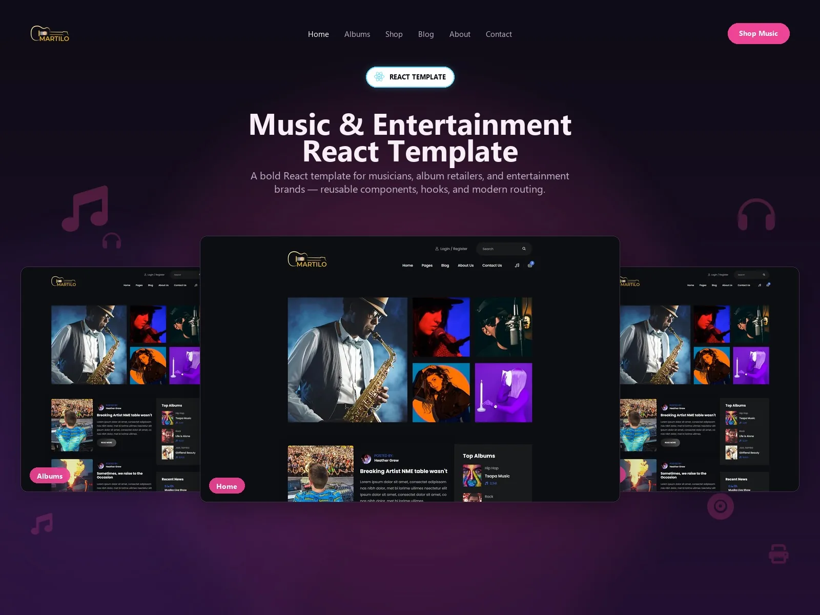 Martilo — Business React JS Template