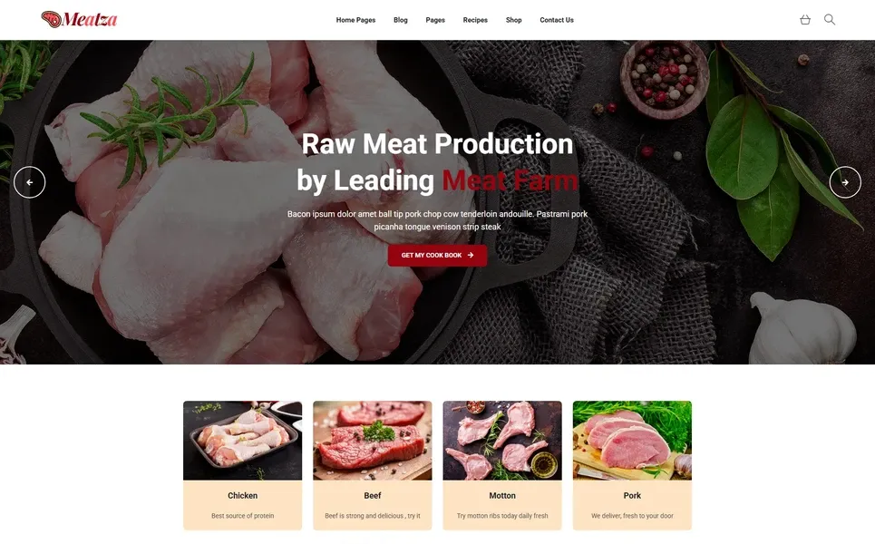 Meatza — Meat Shop WordPress Theme
