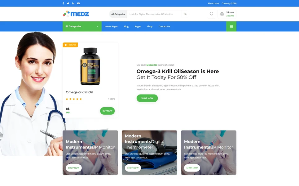 Medz — Medical HTML5 Template