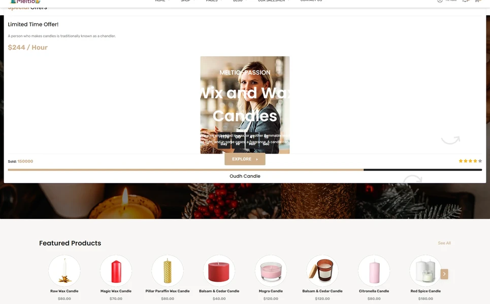 Meltio — eCommerce React JS Template