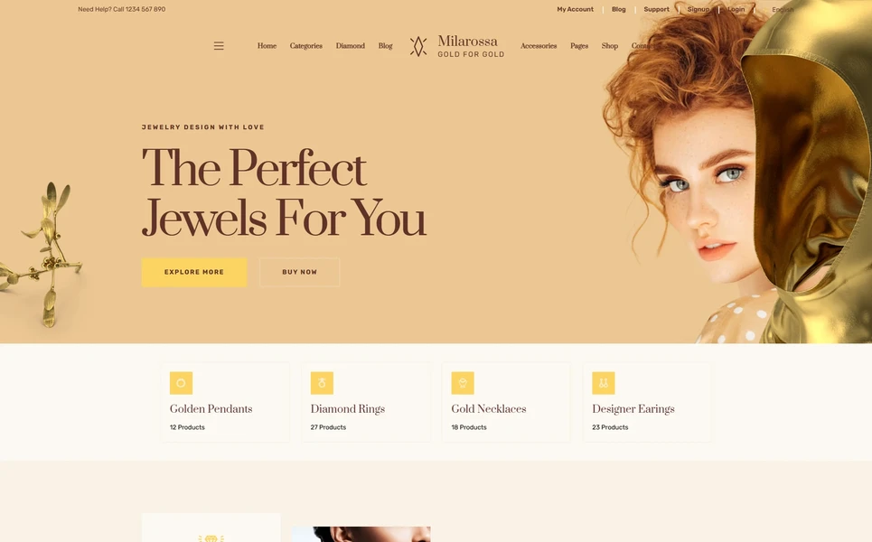 Milarossa — Luxury React JS Template