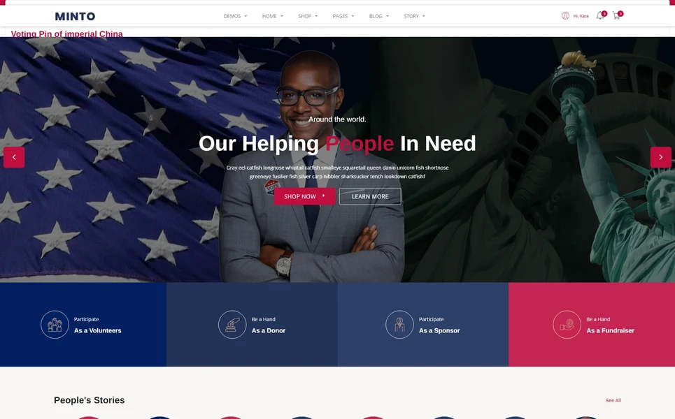 Minto — Charity WordPress Theme