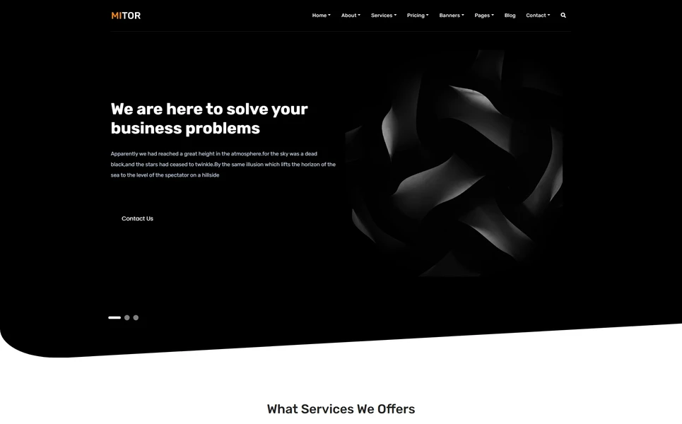 Mitor — Business Angular Template