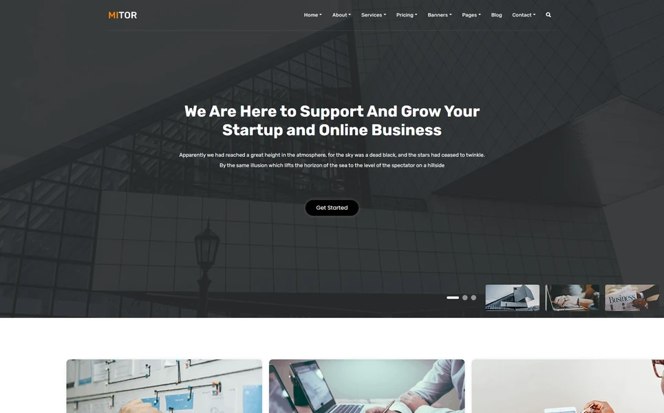 Mitor — Business React JS Template