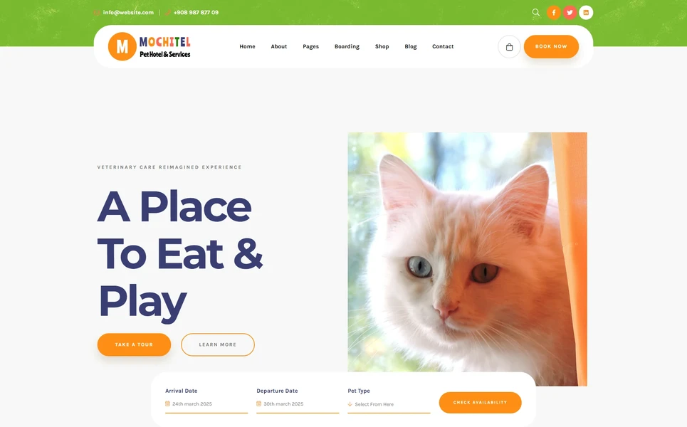 Motchitel — Pet PHP Website Template