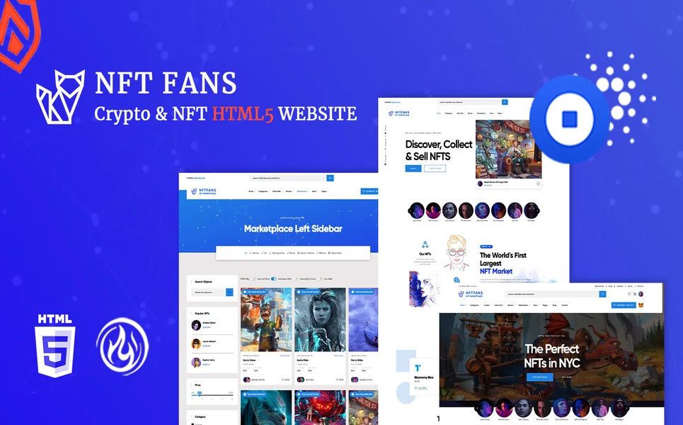 Nftfans — NFT HTML5 Template