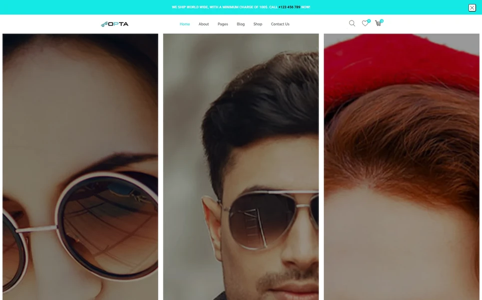 Opta — Eyewear Angular Template