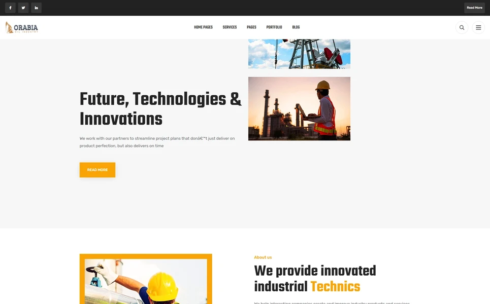 Orabia — Arabic HTML5 Template