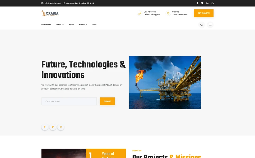 Orabia — Arabic React JS Template