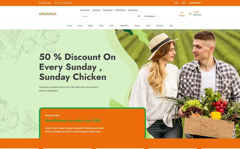 Organiza — Organic Angular Template