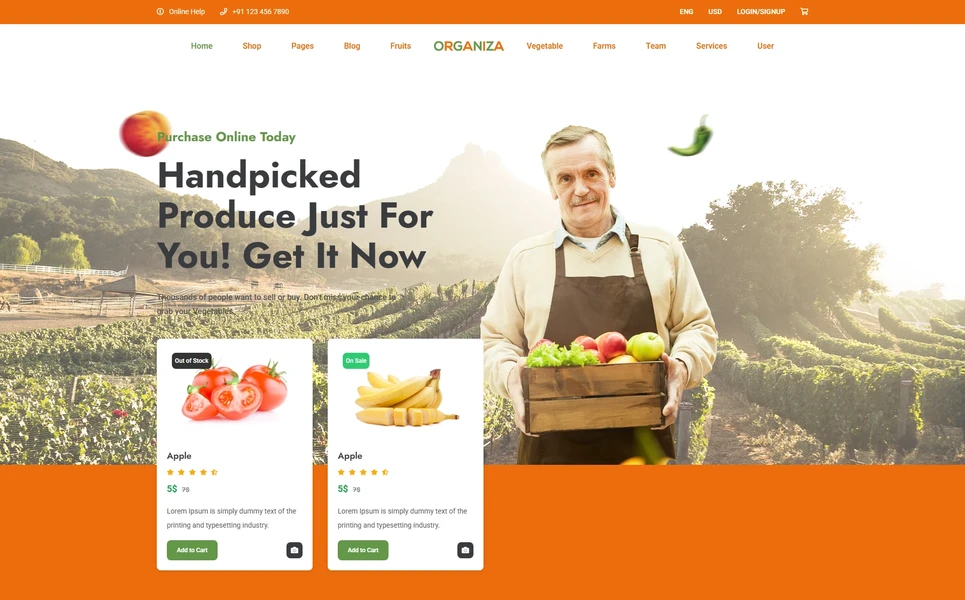 Organiza — Organic HTML5 Template