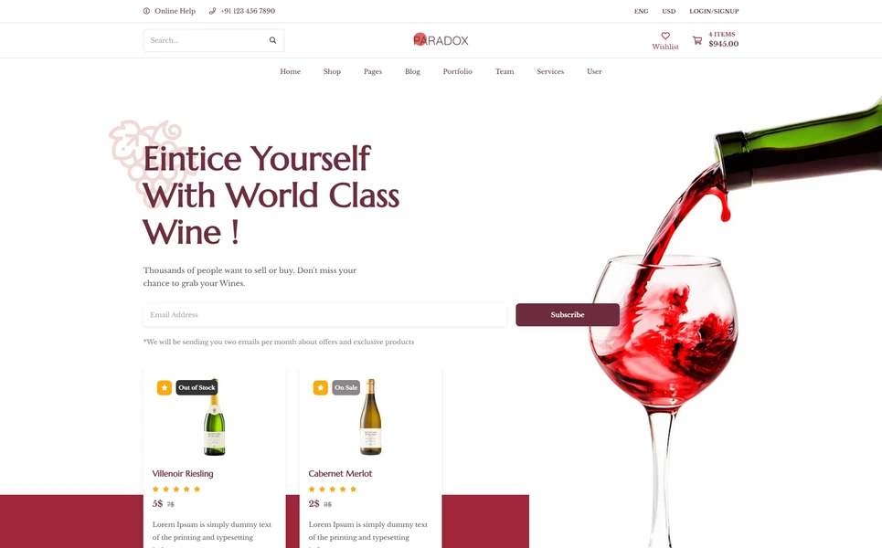Paradox — Brewery Angular Template